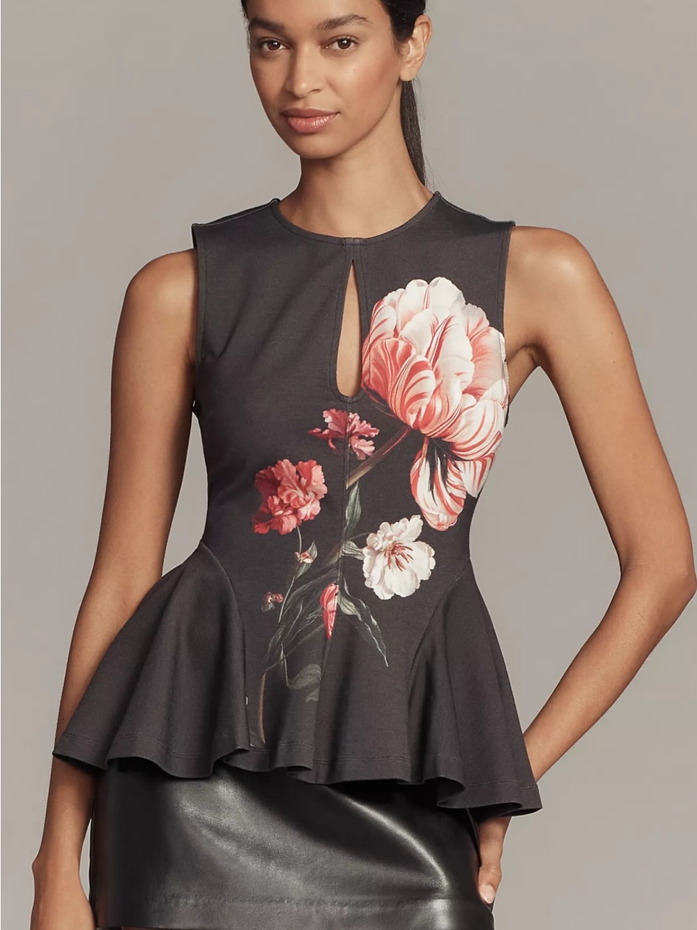 Maeve Floral Peplum Top